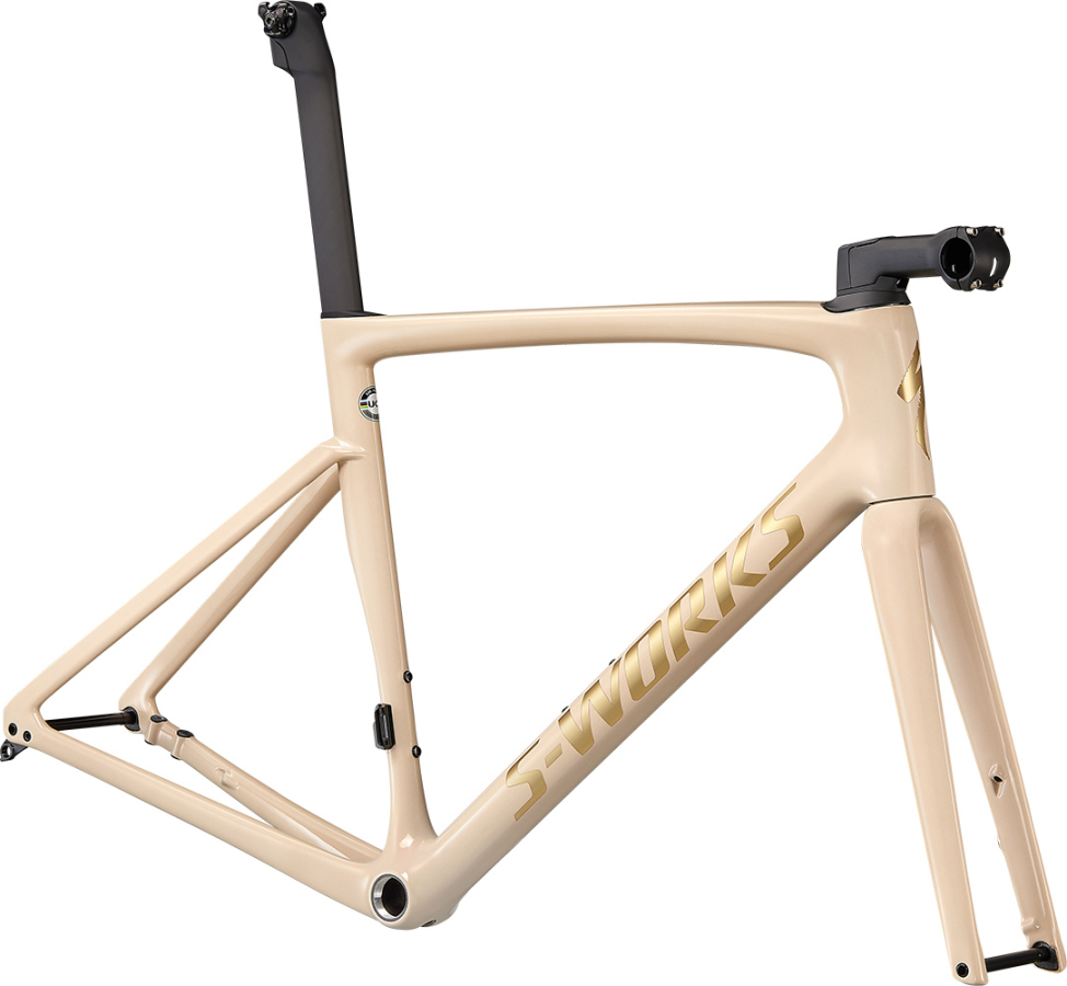 Рамы шоссе, гревел рама Specialized S-Works Tarmac SL7 2022 Sand/Red/Gold Chameleon/Satin Brushed Gold Foil Артикул 70622-0644, 70622-0649, 70622-0654, 70622-0661, 70622-0656, 70622-0658, 70622-0652
