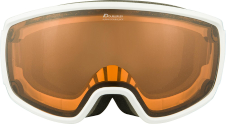 Горнолыжные маски Маска горнолыжная Alpina Double Jack Mag Q-Lite White  линза Orange Артикул 