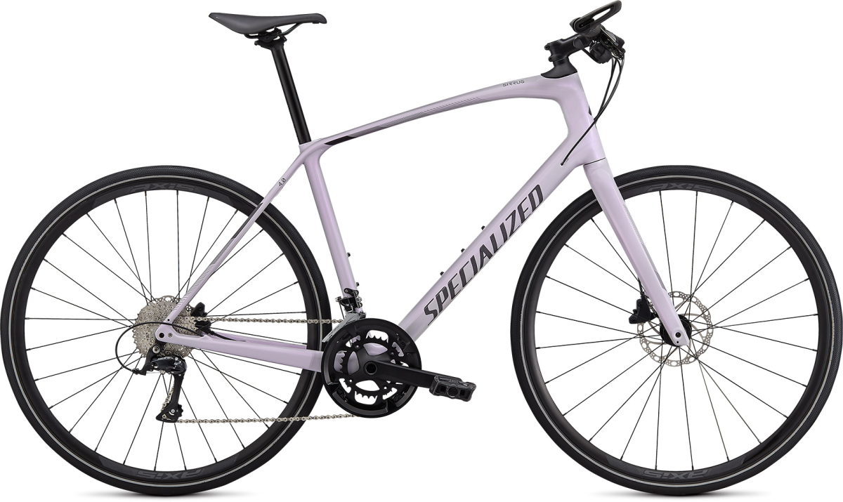 Городские велосипеды Specialized Sirrus 4.0 2021 Gloss UV Lilac / Satin Black Reflective Артикул 90920-5106, 90920-5102, 90920-5105, 90920-5103, 90920-5101, 90920-5104