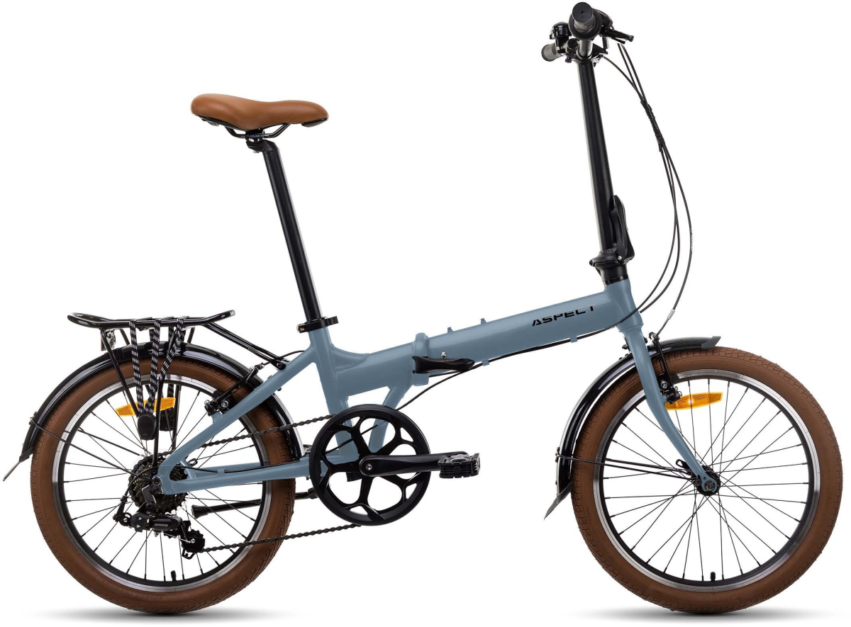 Складные велосипеды Aspect Borneo 7 20 2024 Blue Gray Артикул 4640258341638