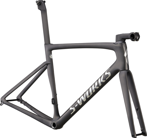 рама specialized s-works tarmac sl7 2022 satin carbon/spectraflair tint/gloss brushed chrome
